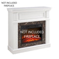 Only Mantel Not Included Fireplace White,41.34