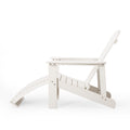 Hunter Adirondack Chair With Hideaway Ottoman White Wood