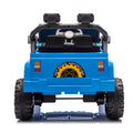 12V Kids Ride On Electric Car W Parents Control,Dual Drive, Four Wheel Suspension,With Music,Bluetooth,Mp3,Usb,With Headlights, Steering Wheel Quick Release,Slow Start For Kids Aged 3 4. Blue 50 99 Lbs Polypropylene