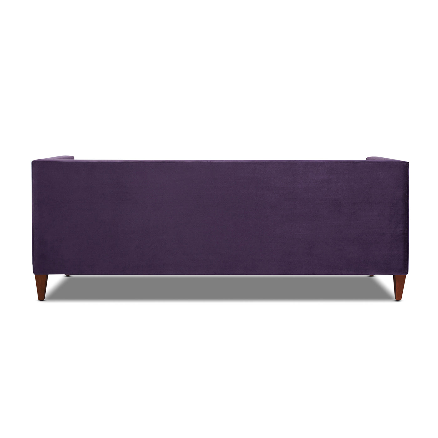 Jack 84" Modern Tuxedo Tufted Sofa, Purple Velvet Purple Foam Velvet 3 Seat