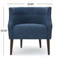 Club Chair Navy Blue Fabric