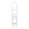 House Shaped Wooden Writing Desk,Kids Study Table,Bookshelf & Toy Storage,White Twin White American Design Pine