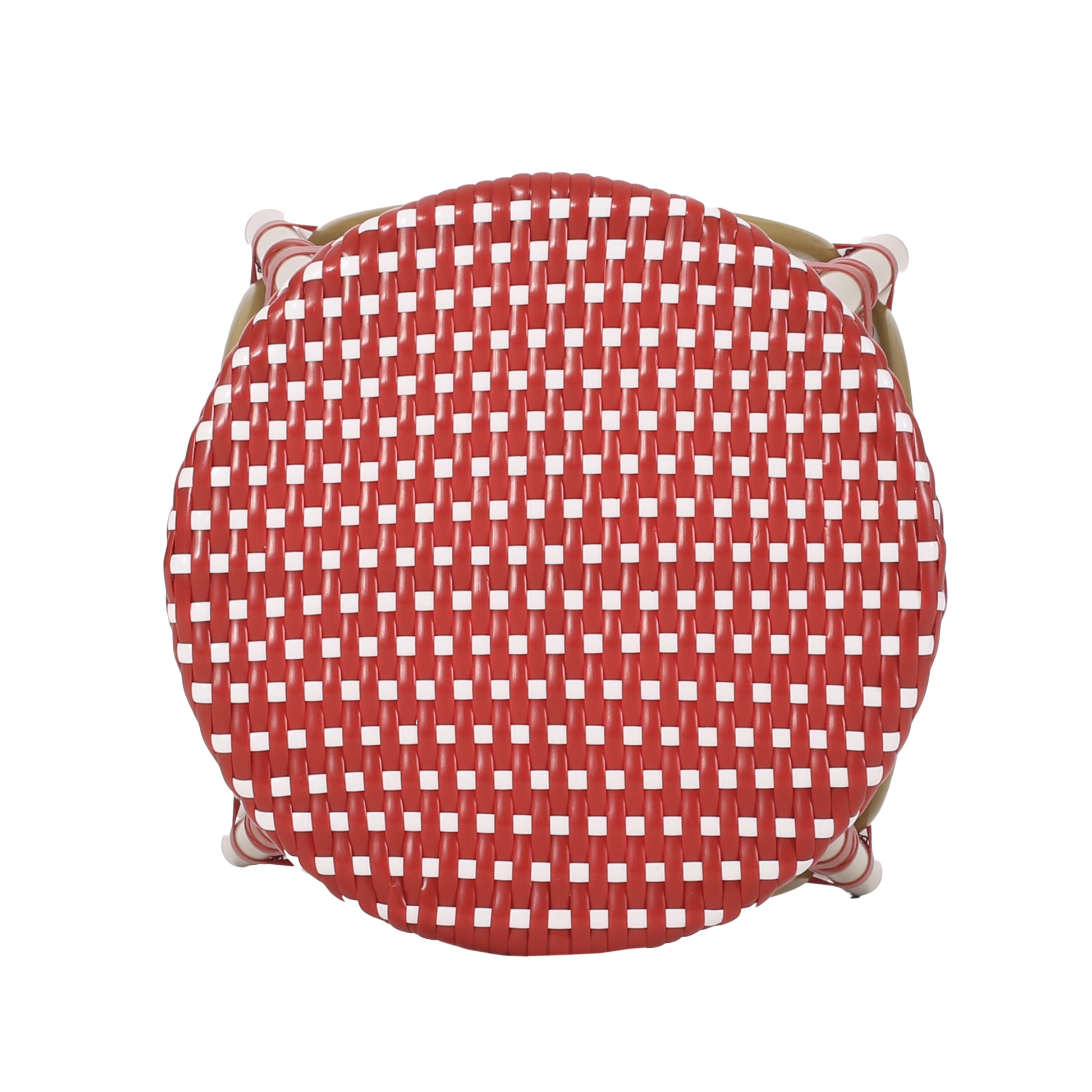 Barstool Red Wicker