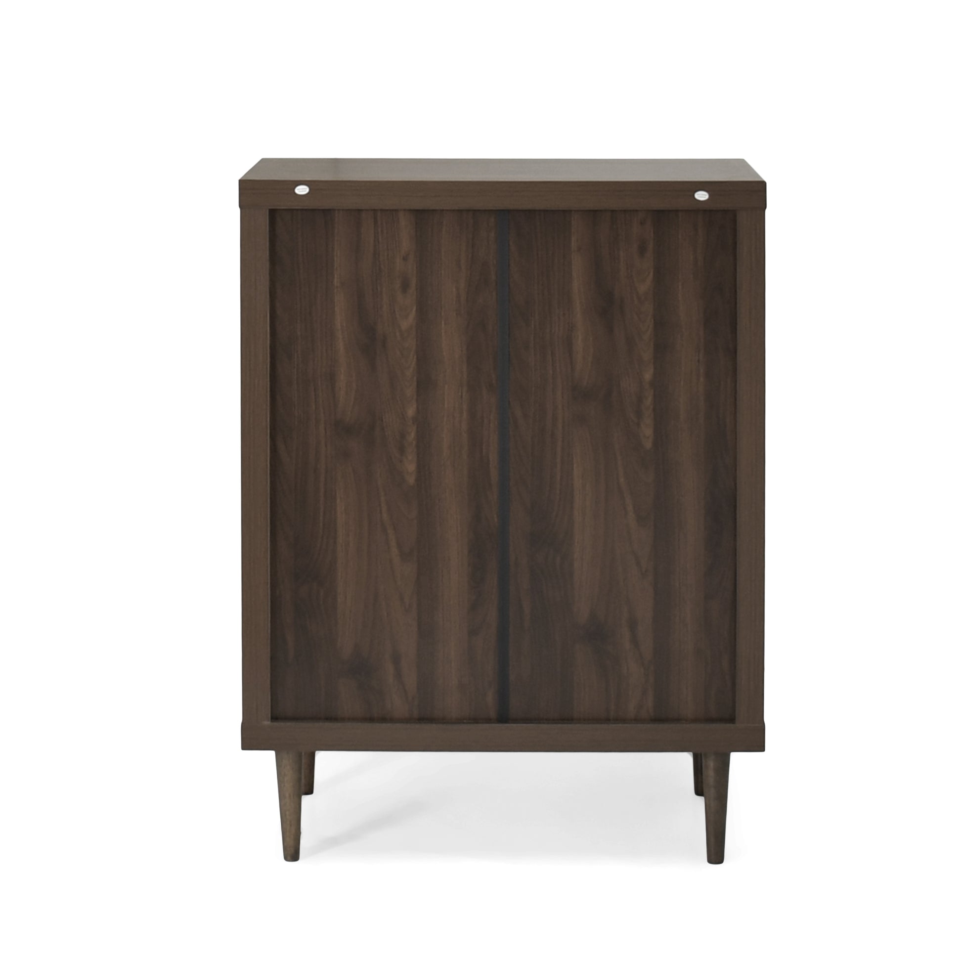 Nordic 4 Drawer Chest Walnut Mdf