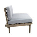 Hillcrest 2 Seater Sofa Right Side Grey Acacia Wood