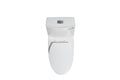 1.1 1.60 Gpf Dual Flush One Piece Toilet, Water Saving Elongated Comfort Height Floor Mounted, Soft Closing Seat, 1000 Gram Map Flushing Score Toilet, Glossy White 23T02 Gw White Ceramic