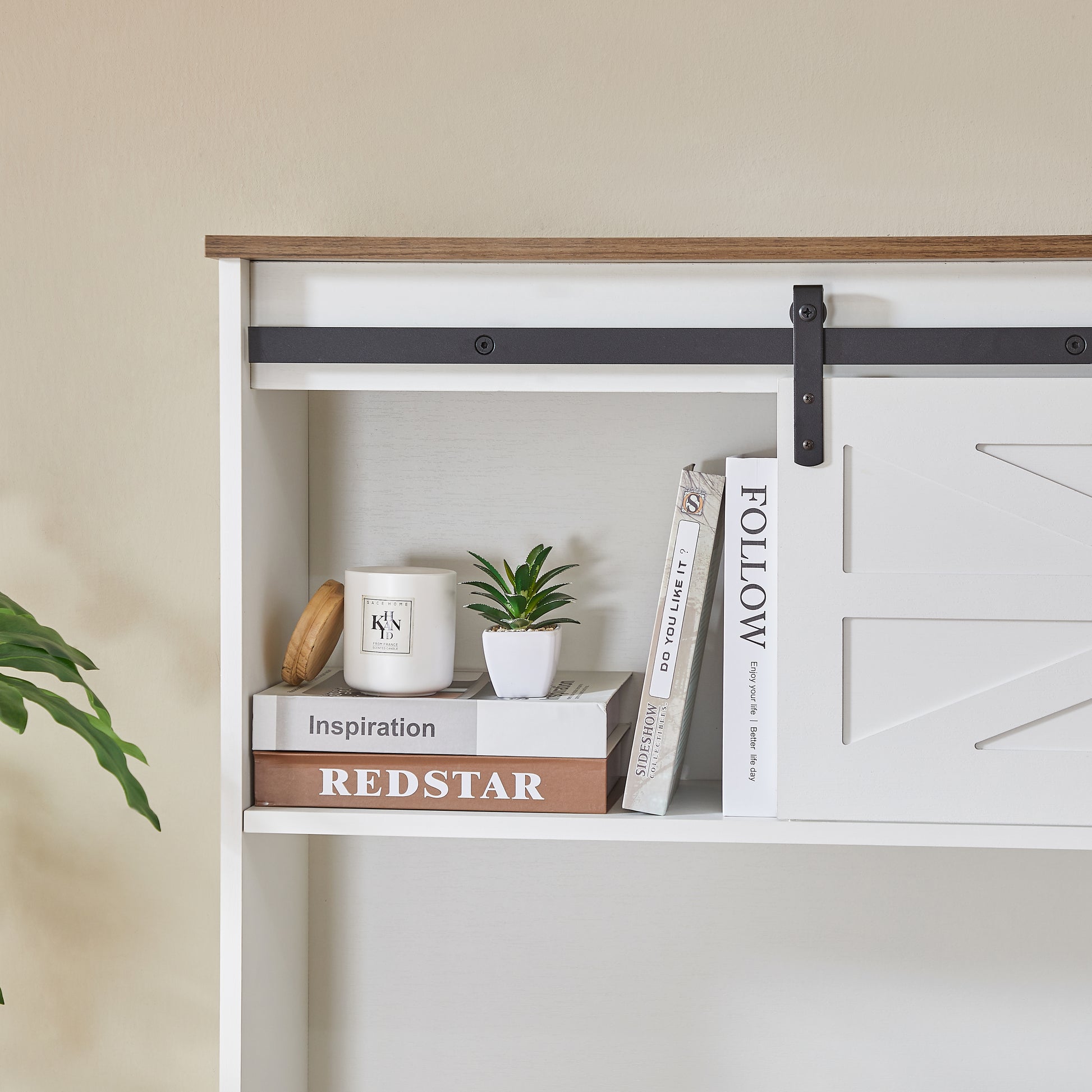 52" Farmhouse Executive Desk With Drawers, Wood Home Office Desk W Charging Station, File Drawer, Storage Cabinet, Rustic Computer Writing Desk Antique White White White Particle Board