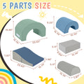 5 Piece Kids Climbing Toys For Toddlers, Foam Climbing Blocks For Babies, Kids Crawling And Climbing Indoor Active Play Structure Colorful Under 50 Lbs Cute Foam 1 To 2 Years Pu Indoor