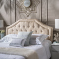 Earlton Headboard Full Beige Fabric