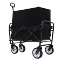 Minimeetall Extention Excollapsible Foldable Wagon Cart Beach Wagon Heavy Duty Utility Cart Utility Wagon Grocery Cart For For Camping Shopping Sports Gardeing Fishing Supports 225Lbs Black Black