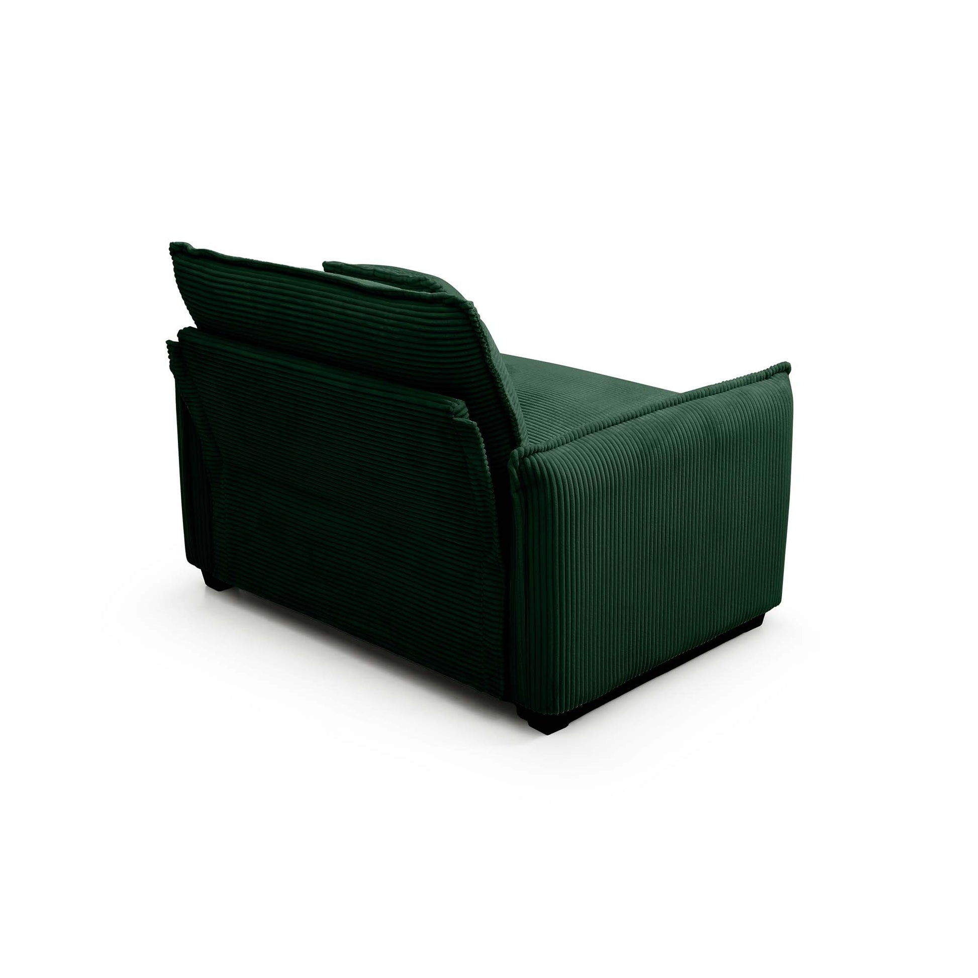 3 Piece Comfortable Oversized Sectional Sofa, One Single Sofa And One 2 Seater Sofa And One 3 Seater Sofa ,Green Corduroy Deep Seat Sofa Green Corduroy 6 Seat