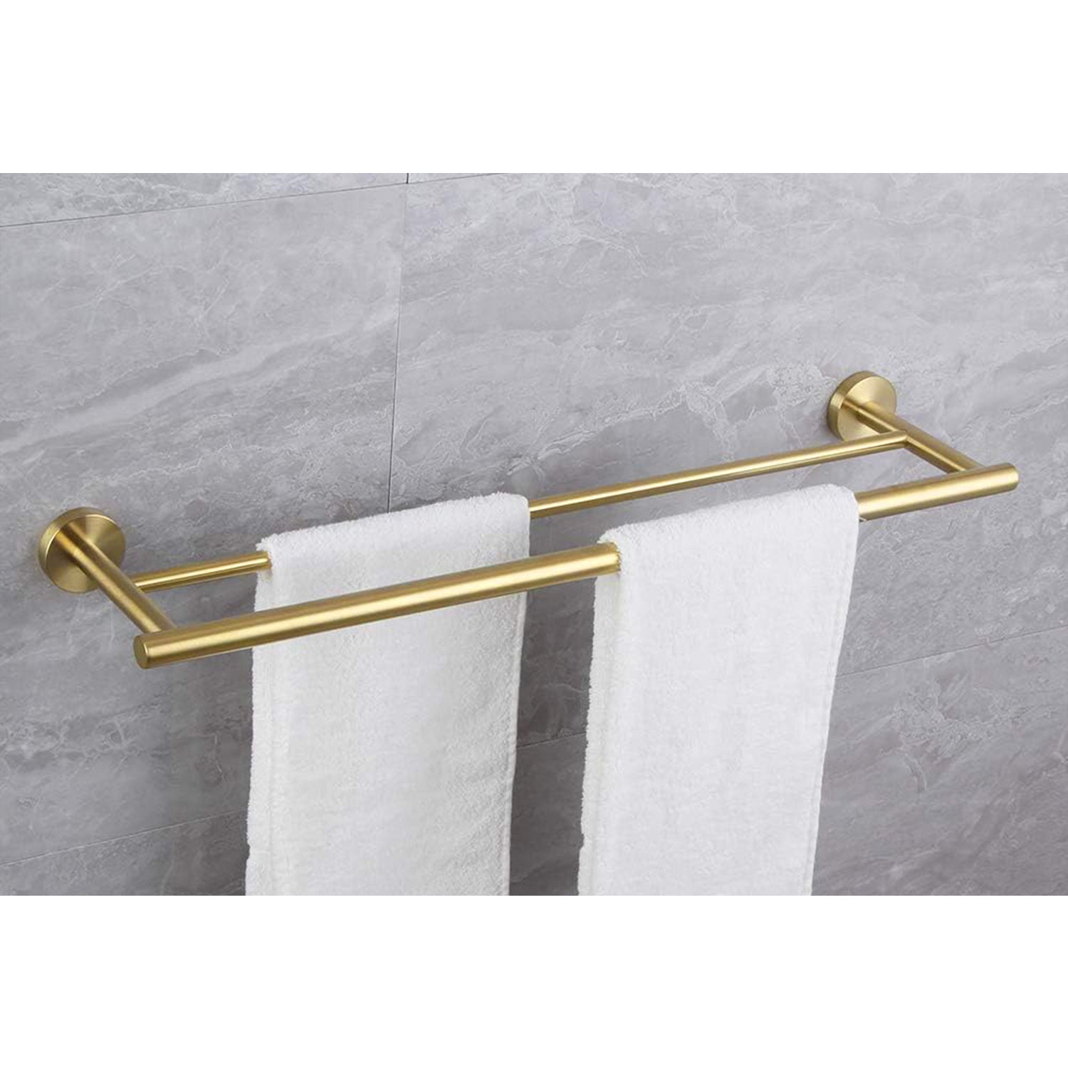 23.6'' Towel Bar Wall Mounted Brushed Gold Stainless Steel