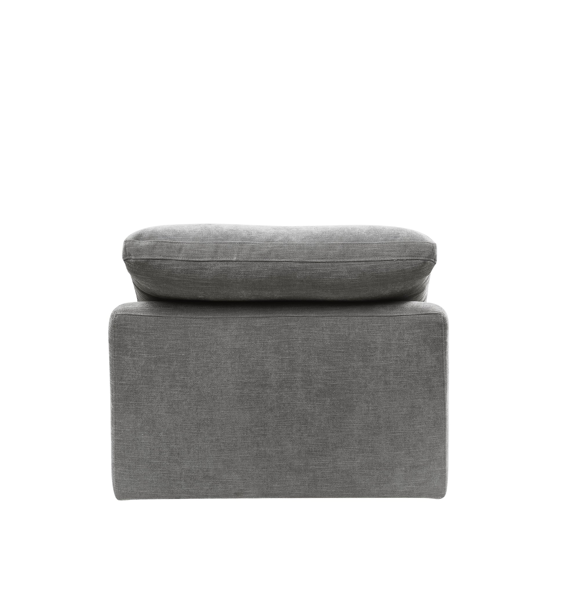 Naveen Modular Armless Chair, Gray Linen Lv55140 Gray Upholstered 1 Seat