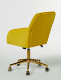 Ys Office Chair Bright Yellow Velvet