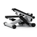 Mini Fitness Stepper, Hydraulic Fitness Stepper With Resistance Bands And Display, Silent Design, Weight Capacity 300Lbs, Portable Stepper For Total Body Workout,11.3