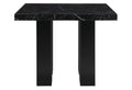 Mikha Black Bar Table Black Rubber Wood