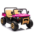 24V Xxxl Kids Ride On Utv W Parents Remote Control,Two Seater,Automatic Tipping Bucket,Rear Wheel Suspension,Slow Start,Portable Handle,Safety Belt,Led Light,Usb,Mp3,Bluetooth,Horn For Kids Aged 3 8. Pink 50 99 Lbs Polypropylene