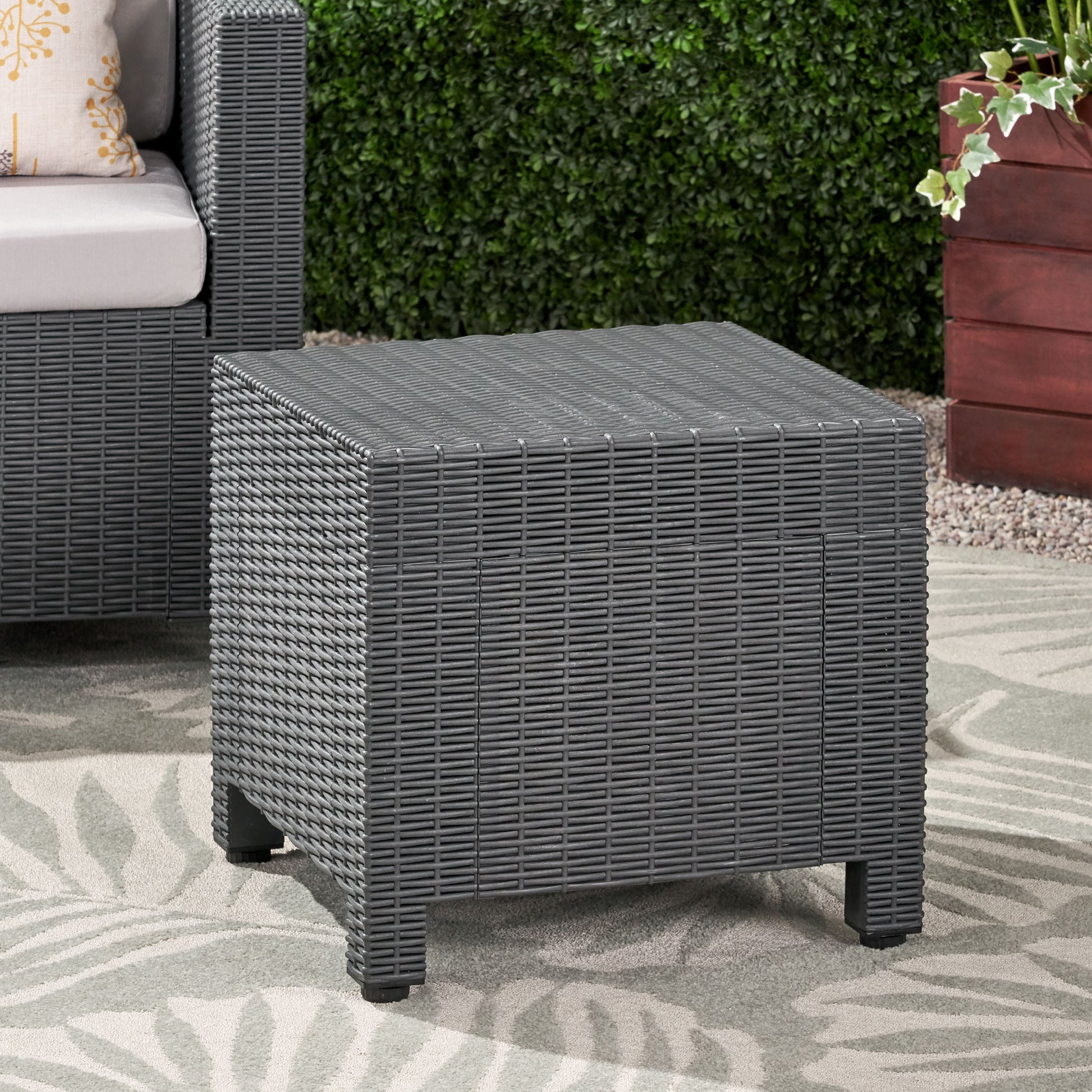 Mikael Accent Table Dark Gray Polypropylene