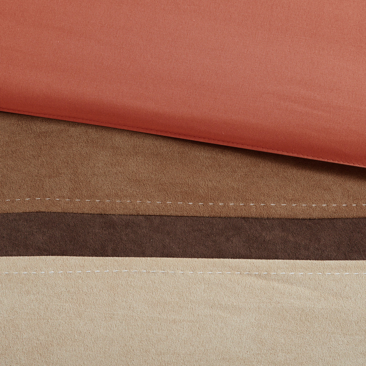 7 Piece Faux Suede Comforter Set Coral Queen Queen Coral Polyester