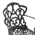 Cushions In Random Colors 3 Piece Set Of Cast Aluminum Patio Furniture With Cushions Yes Complete Patio Set Black Seats 2 Rust Resistant Frame Water Resistant Cushion Garden & Outdoor Complete Patio Sets Aluminium