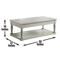 Hemingway Lift Top Coffee Table White White Wood
