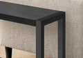 Accent Table, Side, End, Narrow, Small, 2 Tier, Living Room, Bedroom, Black Laminate, Black Metal, Contemporary, Modern Black Particle Board