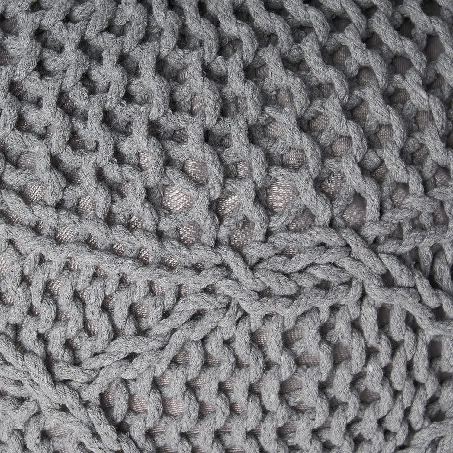 Malibu Pouf Grey Wool