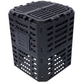Garden Composter Bin Made From Recycled Plastic 90 Gallons 340Liter Large Compost Bin Create Fertile Soil With Easy Assembly, Lightweight, Aerating Outdoor Compost Box Black Plastic