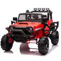 24V Kids Ride On 400W Electric Toy Car W Parents Control,Four Wheel Suspension,Front And Rear Led Searchlight,With Bluetooth,Mp3,Usb,Music,Volume Adjustment,Light Control And Power Display For Kids 3 Red Polypropylene