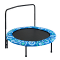 Xtp002 Assembled Children'S Trampoline Happy Expression Outdoor And Indoor For Kids Age 3 7 Blue Steel