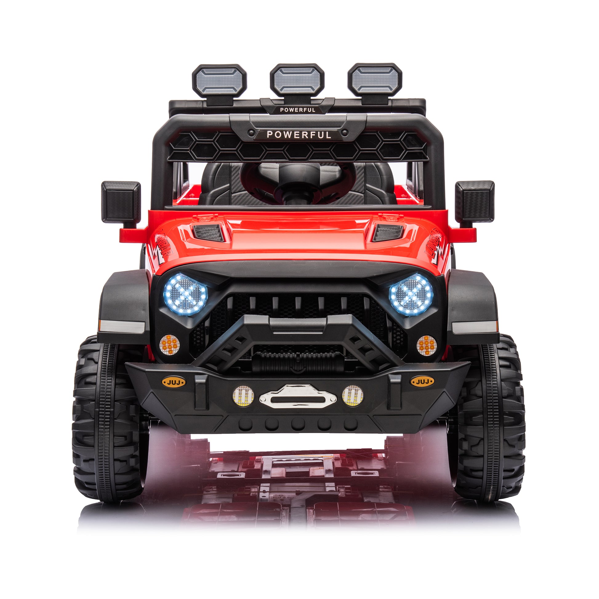 24V Ride On Large Pickup Truck Car For Kids,Ride On 4Wd Toys With Remote Control,Parents Can Assist In Driving,Bluetooth Music Version,Pickup Truck Design With Spacious Storage In The Rear. Red Polypropylene