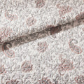 6 Piece Cotton Percale Quilt Set With Throw Pillows Blush Full Queen Full Blush Polyester