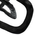 Metal Accent Decor With Oval Shaped Inters, Black Black Metal