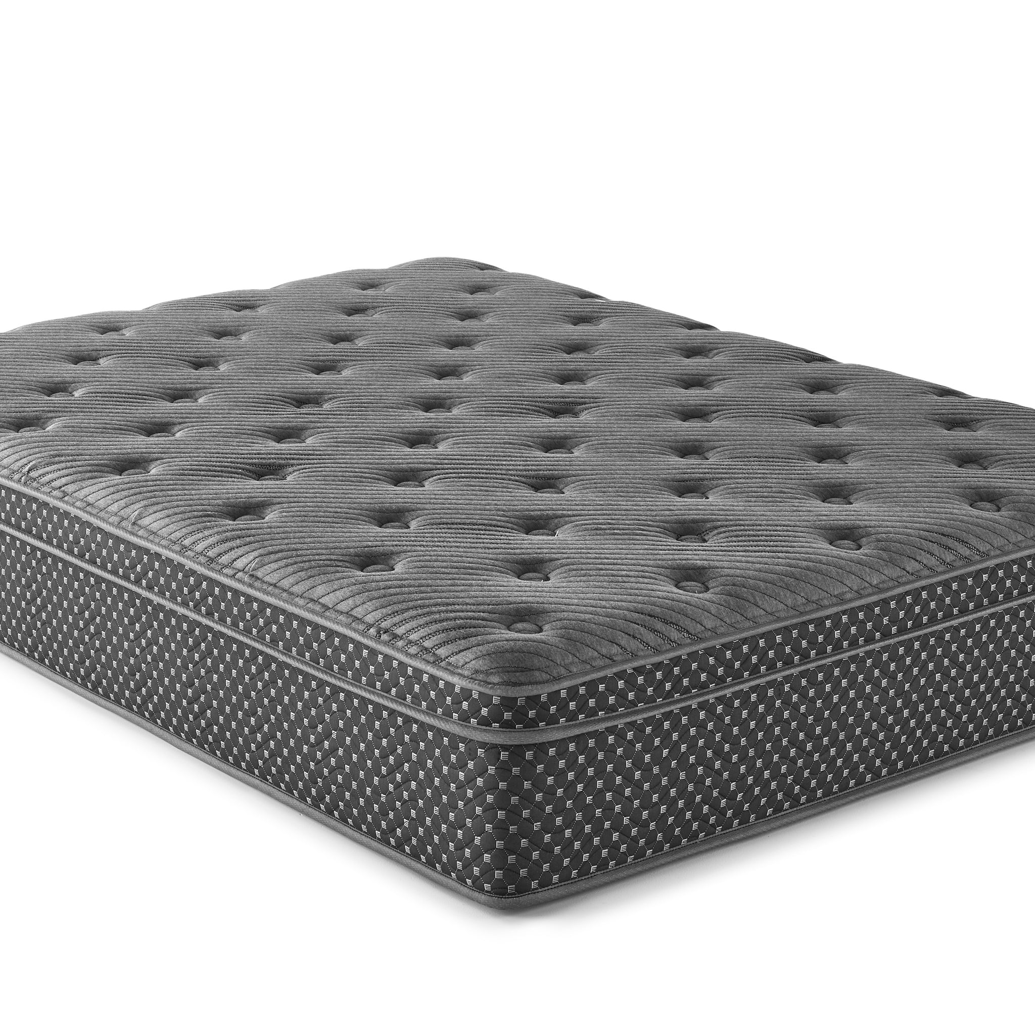 13" Quilted Eurotop Hybrid Twin Xl Mattress, Plush Gray Foam Spring Twin Xl