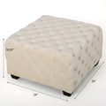 Ottoman Ivory Velvet