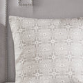 6 Piece Embroidered Cotton Reversible Comforter Set Ivory King Cal King King Ivory Polyester