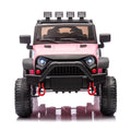 24V Kids Ride On Car W Parents Remote Control,400W Motor,Four Wheel Suspension,Adjustable Speed,Usb,Mp3,Music,Bluetooth,Large Display Screen,Power Display,Portable Handle,Safety Belt For Kids Aged 3 . Pink 50 99 Lbs Polypropylene