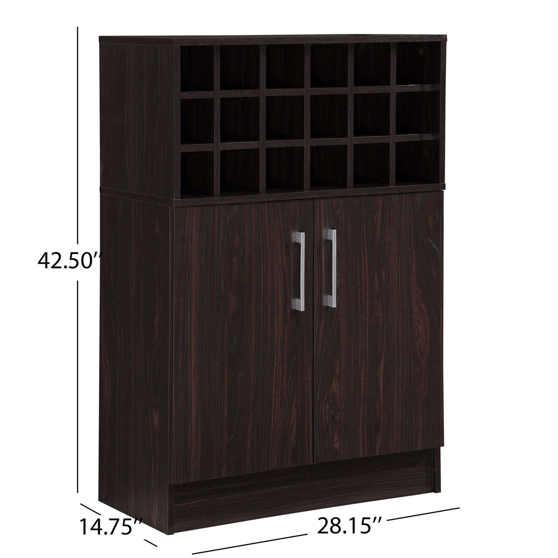 Wine & Bar Cabinet Wenge Particle Board