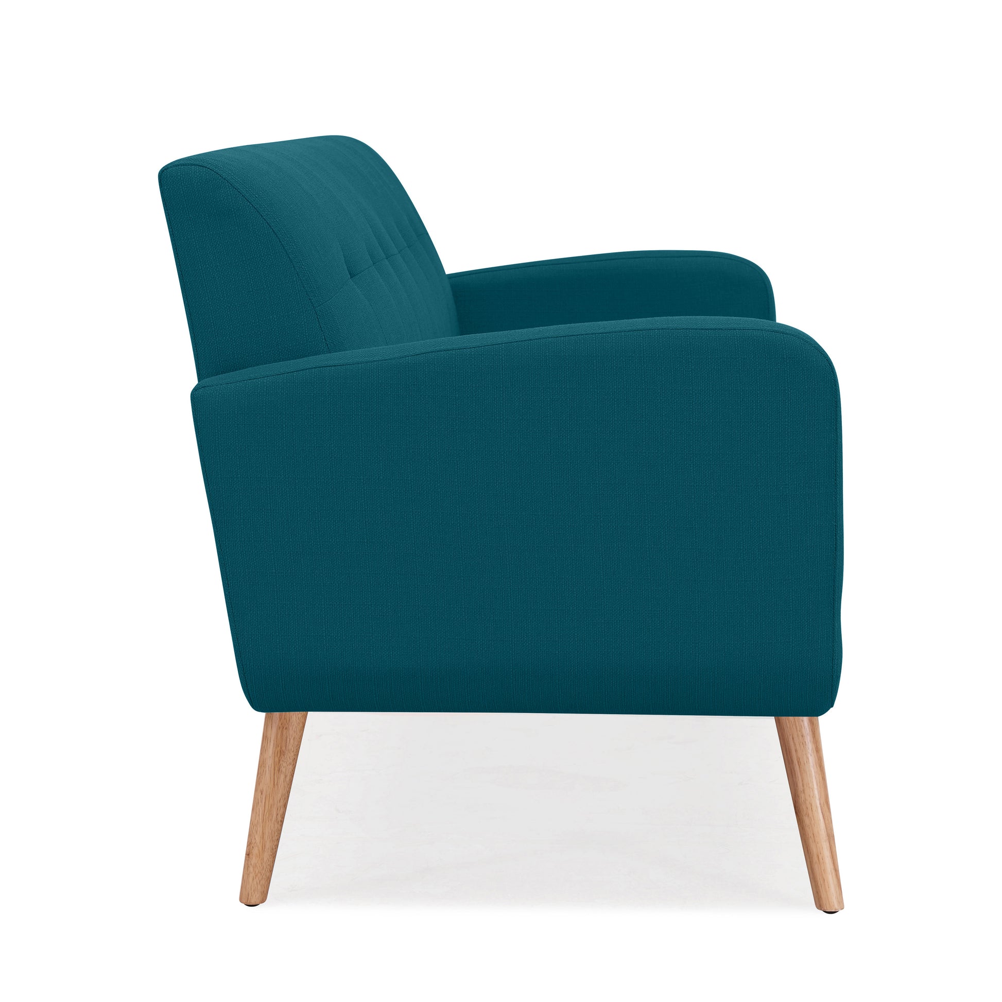 The Pacific Sofa Antique Blue Green Mid Century Modern Poplar Polyester 3 Seat
