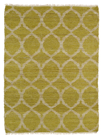 Casual, Contemporary, Modern, Transitional, Kids, Textured Loop Pile 5' X 7'9" Rectangle Area Rug Light Green Jute