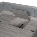 Full Size Daybed With Three Drawers And Three Storage Compartments, Gray Full Gray Mdf