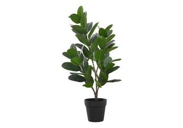 Artificial Plant, 28" Tall, Garcinia Tree, Indoor, Faux, Fake, Floor, Greenery, Potted, Real Touch, Decorative, Green Leaves, Black Pot Green Foam Plastic