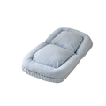 Triple Fold Down Sofa Bed,Blue Blue Metal Cotton Metal