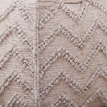 Kenzari Square Zigzag Handwoven Gray Gray Fabric
