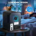 4L Portable Mini Fridge Warmer And Cooler Six 12Oz Cans Compact Refrigerator, 100% Freon Free & Eco Friendly, 4 L, Black Black Plastic