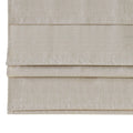 Faux Linen Cordless Total Blackout Roman Shade Natural Polyester