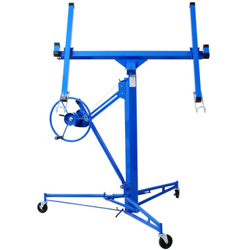 Drywall Lift Panel 11' Lift Drywall Panel Hoist Jack Lifter,Blue Blue Iron