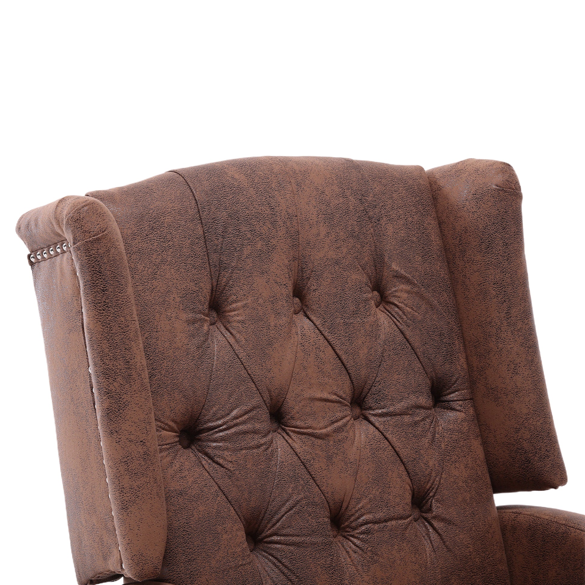 Coolmore Rocking Recliner Chair,360 Degree Swivel Nursery Rocking Chair,Glider Chair,Modern Small Rocking Swivel Recliner Chair For Bedroom,Living Room Chair Home Theater Seat Coffee Coffee Microsuede