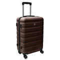 4 Piece Hard Shell Luggage Set,Carry On Suitcase With Spinner Wheels,Family Luggage Set,Brown 12 20 24 28In Brown Abs