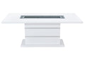 Ariya White Dining Table White Rubber Wood